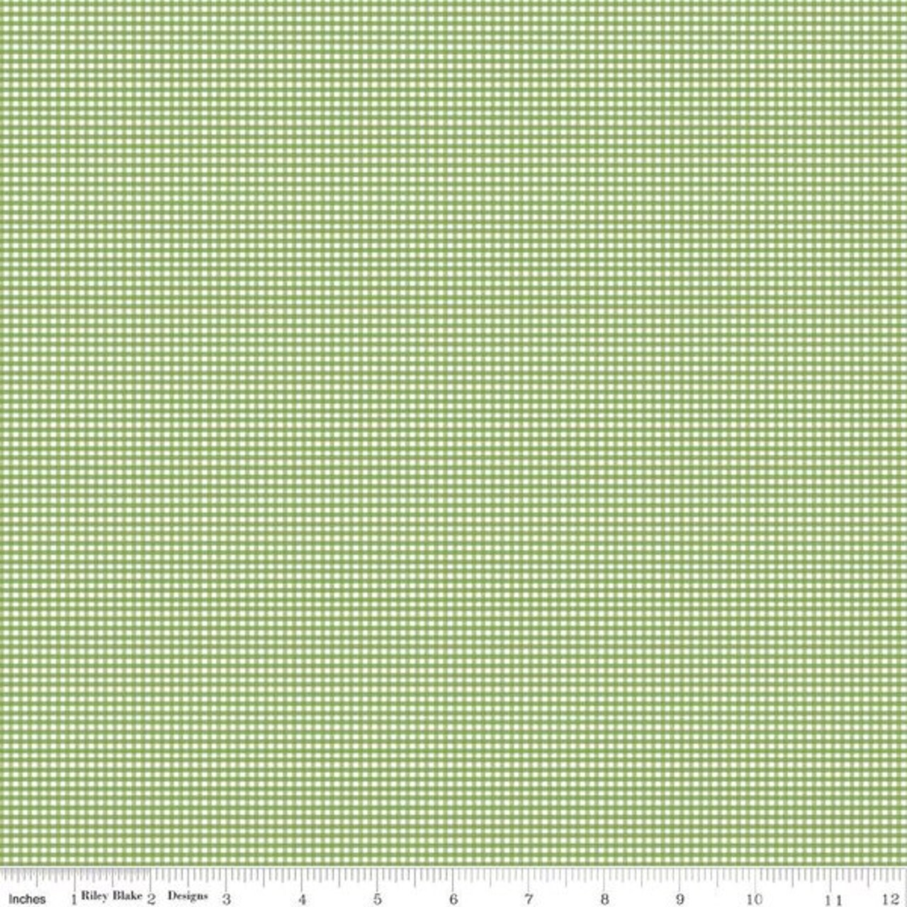 Micro Gingham in Green (c455-green) | Gingham | Riley Blake Designs | Riley Blake